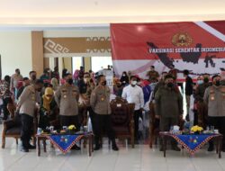 Presiden dan Kapolri Pantau Kegiatan Akselarasi Vaksinasi Masal Pemkab dan Pengamanan Polres Pesawaran