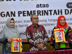 Wakil Ketua DPRD Kota Bandarlampung Hadiri Penyerahan LHP Keuangan Pemkot