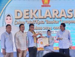 Partai Gerindra Deklarasikan dr. Reihana Sebagai Cawalkot Bandarlampung