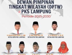 Ade Utami Jabat Ketua DPW PKS Lampung Masa Bakti 2025–2030