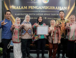 Kota Bandar Lampung Kembali Raih Penghargaan Kota Layak Anak Kategori Nindya