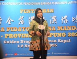Walikota Eva Dwiana Buka Lomba Pidato Mandarin se-Lampung