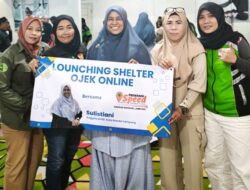 Bunda Sulistiani Silaturahmi dengan SPEED Bandarlampung, Resmikan Shelter Pengemudi Ojol Kemiling