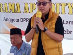 Ketua Fraksi Golkar Rama Apriditya Dorong Semangat Gotong-royong Jaga Ketertiban dan Kebersihan lingkungan