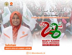 Srikandi PKS; Milad ke28 KAMMI Jadi Organisasi yang Matang dalam Mencetak Generasi Muda yang Berintegritas